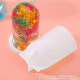 Night Light Ornament Crystal Epoxy Resin Mould Dried Flower Specimen USB Base