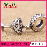 Night Out, Clear CZ Dangle Charms Bead for Bracelet 925 Silver Beads