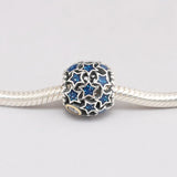 Night Sky Enamel & Clear CZ Beads for Charms Bracelets