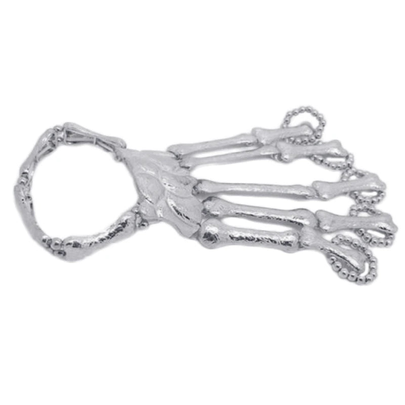 Gothic Punk Skull Finger Bracelets for Women