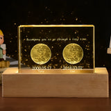 Customizable 3D Visual Night Light Acrylic LED Desk Lamp - Bedroom Decoration