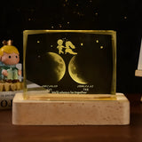 Customizable 3D Visual Night Light Acrylic LED Desk Lamp - Bedroom Decoration