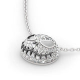 Nightmare Before Christmas Pendant Necklace Crystal Jewelry Gothic Party Skull N