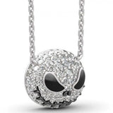 Nightmare Before Christmas Pendant Necklace Crystal Jewelry Gothic Party Skull N