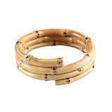 Nilerun Unisex Bamboo Root Rattan Bangle Bracelet