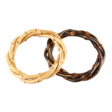 Rattan Bamboo Root Bangle Bracelet for Women Men