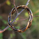 Rattan Bamboo Root Bangle Bracelet for Women Men