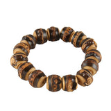 Nilerun Adjustable Bamboo Beaded Bracelet for Men and Women