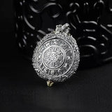 Nine Palaces Gossip Yellow God of Wealth Lucky Transit Necklace Pendant