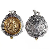 Nine Palaces Gossip Yellow God of Wealth Lucky Transit Necklace Pendant