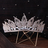 Baroque Zircon Crowns Bridal Tiaras Elegance Princess Crown