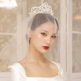 Pearl Bridal Headband Tiara Wedding Hair Crown Women Accessories