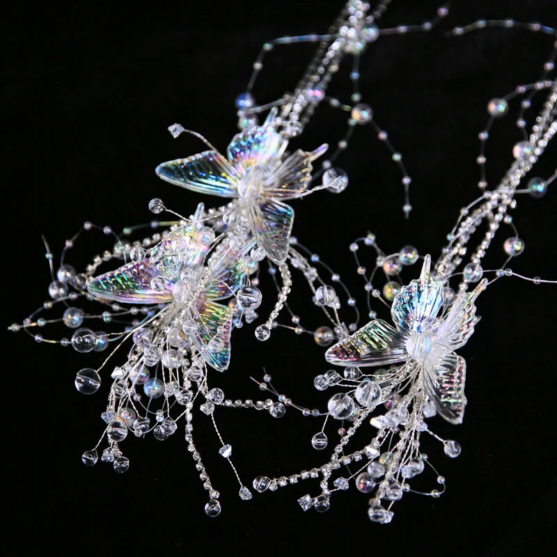Butterfly Wedding Headband Hairpins Seaside Holiday Party Hairwear