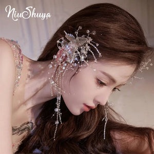 Butterfly Wedding Headband Hairpins Seaside Holiday Party Hairwear