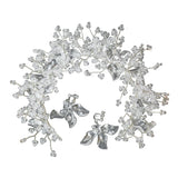 Clear Leaf Crystal Wedding Hairband Bride Headdress Hair Accessories