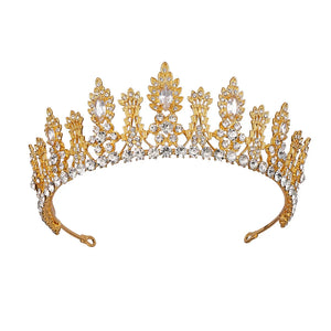 Crystal Cubic Zircon Wedding Tiara Headband Bridal Crown Hair Accessories