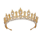 Crystal Cubic Zircon Wedding Tiara Headband Bridal Crown Hair Accessories