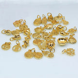 Heart Lotus Seedpod Fawn Fortune Bag Blessing Charms Pendants