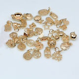 Heart Lotus Seedpod Fawn Fortune Bag Blessing Charms Pendants
