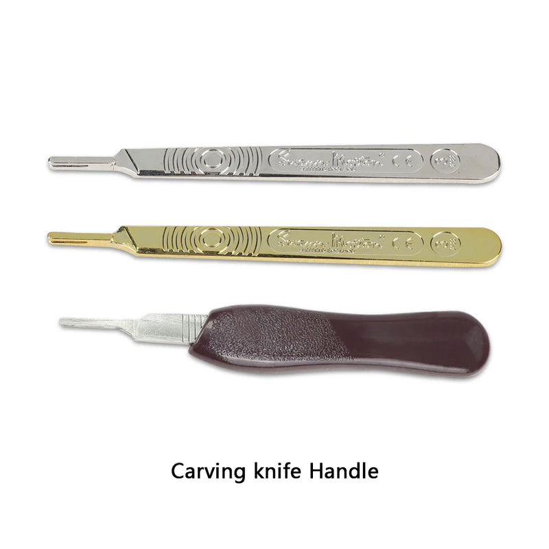Surgical Scalpel Handle Stainless Steel Fits Blade Hilt Engraving Hand Tools
