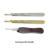 Surgical Scalpel Handle Stainless Steel Fits Blade Hilt Engraving Hand Tools