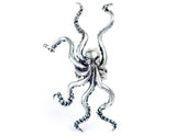 925 Silver Octopus Ear Cuff Punk Rock Retro Clip Earring