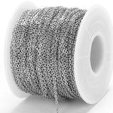 Stainless Steel Chain DIY Jewelry Making 10M O Shape Cross Chains