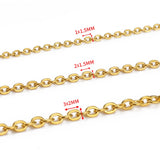 Stainless Steel Chain DIY Jewelry Making 10M O Shape Cross Chains