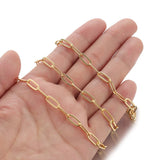 1m 4.5x11mm Copper Chain Cable DIY Necklace Bracelet Anklet Jewelry Making