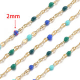 Stainless Steel Enamel Chains for Jewelry Making