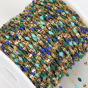 Stainless Steel Enamel Chains for Jewelry Making