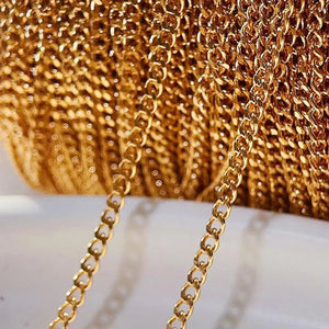 2m Stainless Steel Chains for Jewelry Making Supplies DIY Accessories