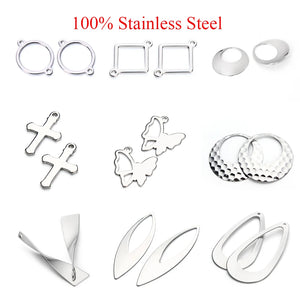 Stainless Steel Charms for Bracelets Necklace DIY Jewelry Making