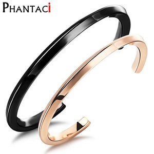 Stainless Steel Couple Cuff Bracelets & Bangles