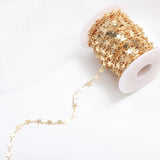 1m Star Link Copper Chain for DIY Jewelry Making