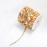 1m Star Link Copper Chain for DIY Jewelry Making