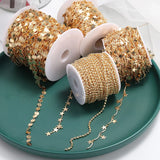 1m Star Link Copper Chain for DIY Jewelry Making