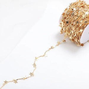 1m Chains Star Link Roll DIY Jewelry Findings Women Necklace Bracelet