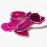Irregular Natural Agates Geode Slice Reiki Healing Crystal Stone Slice