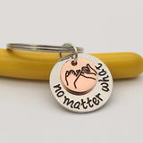 Friendship Necklace Set with Compass and Promise Keychain