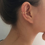 Crystal Star Chain Double Layer Chain Ear Cuffs for Girl Women