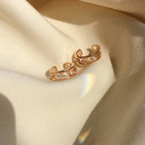 Crystal Star Chain Double Layer Chain Ear Cuffs for Girl Women