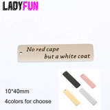 Personalized Stainless Steel Laser Engrave Rectangle Tag Pendant
