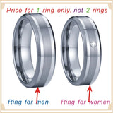 6mm Tungsten Carbide Wedding Band Ring for Men and Women