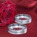 6mm Tungsten Carbide Wedding Band Ring for Men and Women
