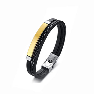 316L Stainless Steel Bracelet Titanium Wrap Wrist Band Jewelry