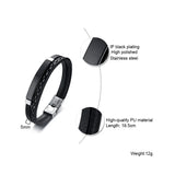 316L Stainless Steel Bracelet Titanium Wrap Wrist Band Jewelry