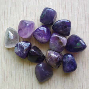 12pcs Natural Amethyst Irregular Shape Pendants for Jewelry Making