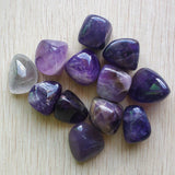 12pcs Natural Amethyst Irregular Shape Pendants for Jewelry Making