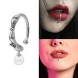 Diamonds-encrusted Lip Nail Lip Clip Spice Girl Accessories